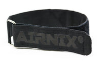 AIRNIX 18" x 1.5" (13" useable) Heavy Duty Nylon Webbing Hook and Loop Cinch Straps with Metal Buckle, Reusable Fastening, Securing, Cable Straps