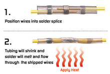 AIRNIX TERMINAL Red 22-18 AWG Heat Shrink Solder Sleeve Crimpless Butt Splice Connectors