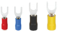 AIRNIX TERMINAL SV 1.25-6 RED SPADE "FORK", CRIMP, PVC INSULATED, ELECTRICAL CONNECTORS, WIRE TERMINALS