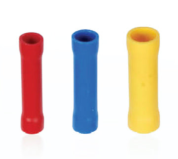 AIRNIX TERMINAL BV 5.5 YELLOW BUTT CONNECTOR, CRIMP, PVC INSULATED, ELECTRICAL CONNECTORS, WIRE TERMINALS
