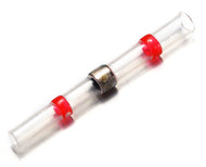 AIRNIX TERMINAL Red 22-18 AWG Heat Shrink Solder Sleeve Crimpless Butt Splice Connectors, ELECTRICAL CONNECTORS, WIRE TERMINALS
