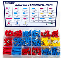 AIRNIX TERMINAL 520 Piece PVC Insulated Terminal Kit Set