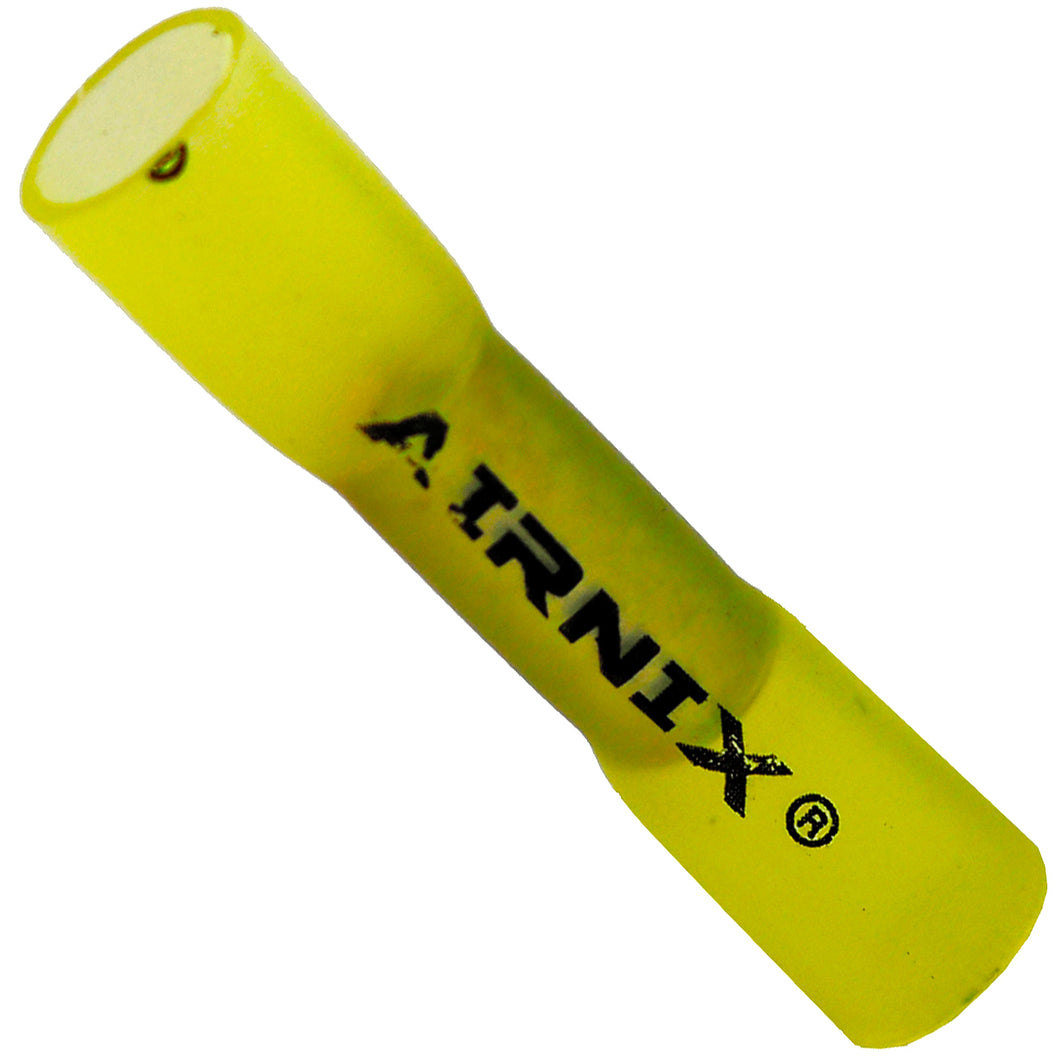 AIRNIX TERMINAL Yellow 12-10AWG Heat Shrink Insulated Crimp Butt Connectors